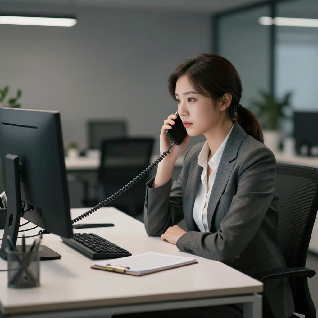 GX2l4FHCzbTm0pDubEjJ--0--1zyiy Assistentin beim telefonieren